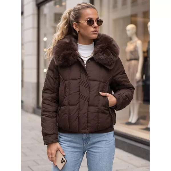  Dámská bunda DSTREET TY6040 HNĚDÁ 