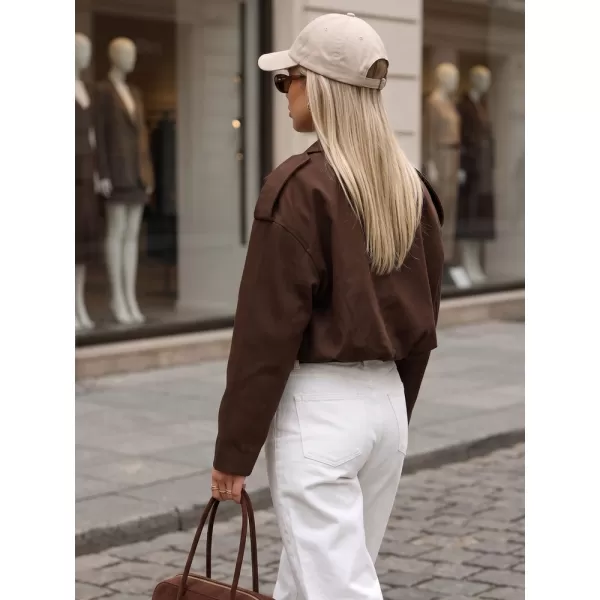  Dámská bunda DSTREET TY5956 HNĚDÁ 