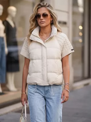 Dámská bunda DSTREET TY5923 ECRU