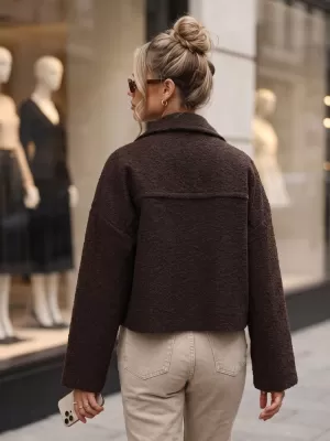 Dámská bunda DSTREET TY6058 HNĚDÁ