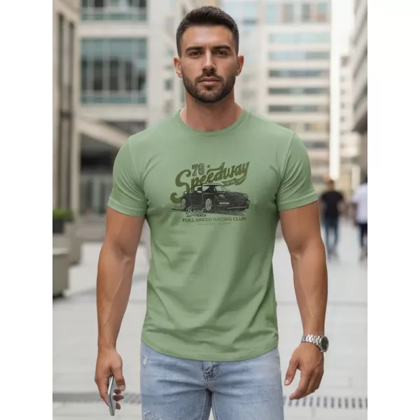  Pánské triko DSTREET NX5089R SVĚTLE ZELENÁ 