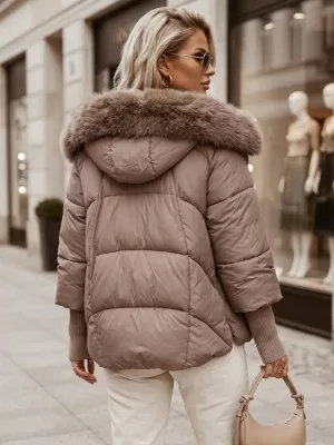 Dámská bunda DSTREET TY5888 BÉŽOVÁ
