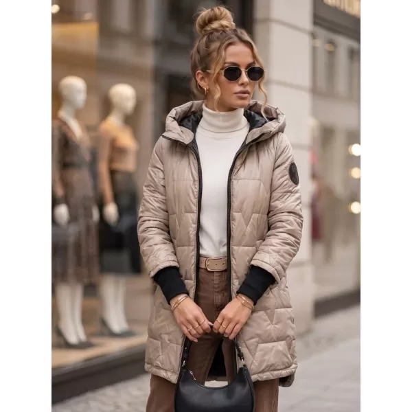  Dámská bunda DSTREET TY5790 KARAMELOVÁ 