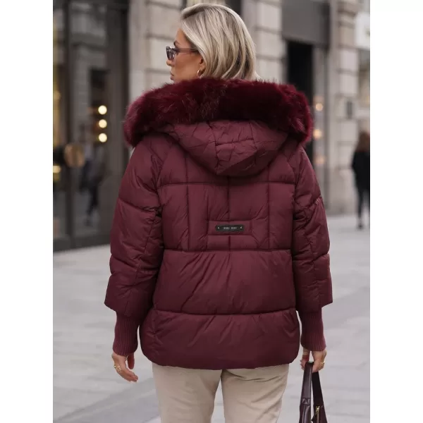  Dámská bunda DSTREET TY5742 BORDOVÁ 