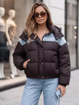 Dámská bunda DSTREET TY6088 HNĚDÁ