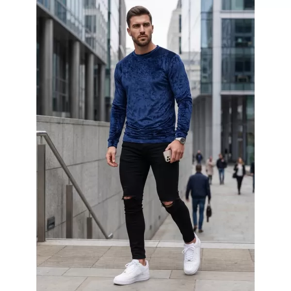  Pánská mikina DSTREET BX5531 TMAVĚ MODRÁ 