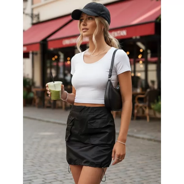  Dámská sukně DSTREET CY0437 ČERNÁ 
