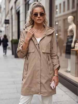 Dámská bunda DSTREET TY5808 BÉŽOVÁ