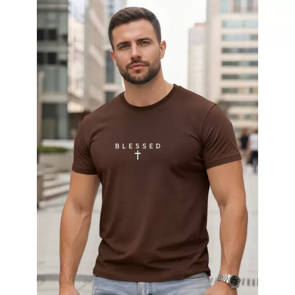  Pánské triko DSTREET NX5124R-CH HNĚDÁ 