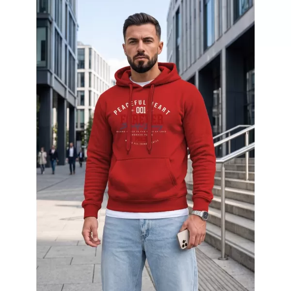  Pánská mikina DSTREET NX5150BX-18-09 ČERVENÁ 