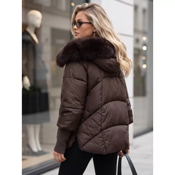  Dámská bunda DSTREET TY5993 HNĚDÁ 