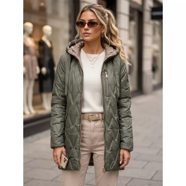  Dámská bunda DSTREET TY5770 ZELENÁ 
