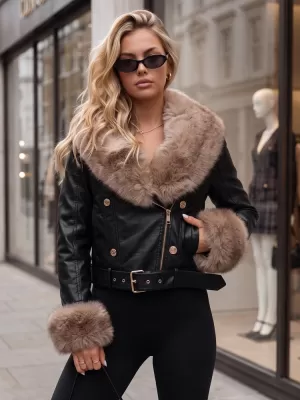 Dámská bunda DSTREET TY5981 ČERNÁ