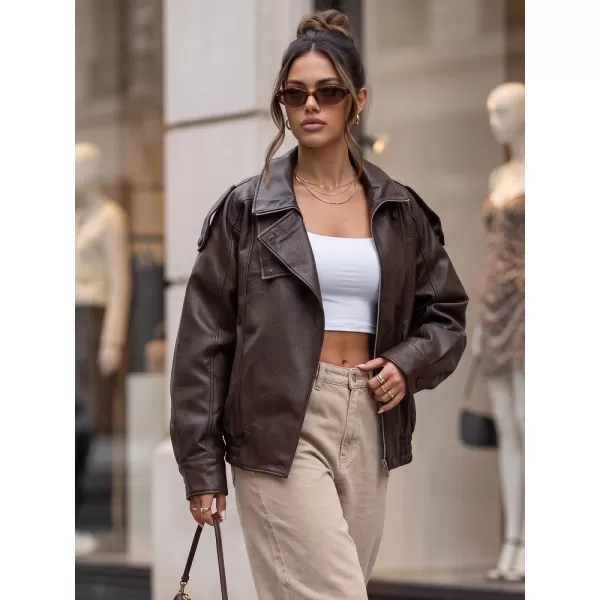  Dámská bunda DSTREET TY5961 HNĚDÁ 