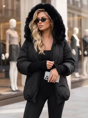Dámská bunda DSTREET TY5995 ČERNÁ