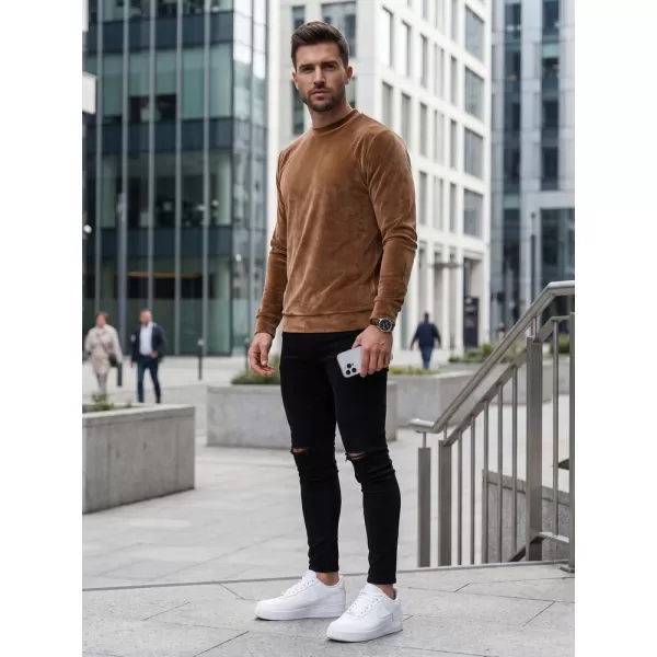  Pánská mikina DSTREET BX5530 KARAMELOVÁ 