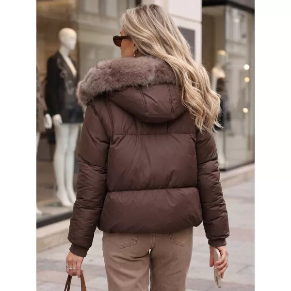 Dámská bunda DSTREET TY6104 HNĚDÁ 