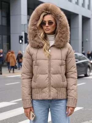 Dámská bunda DSTREET TY5830 KHAKI
