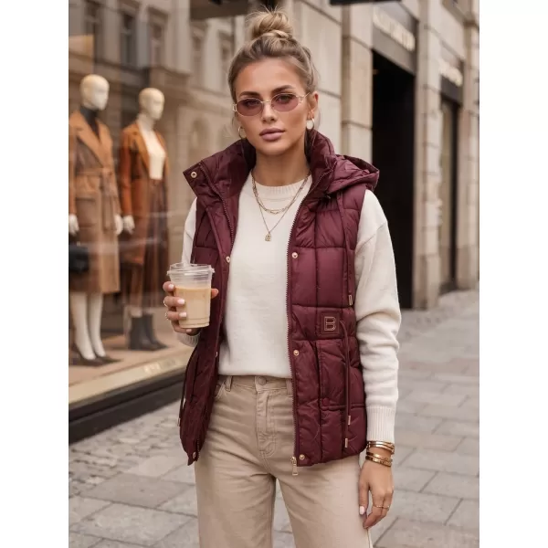  Dámská vesta DSTREET TY5974 BORDOVÁ 