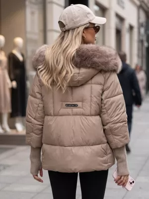 Dámská bunda DSTREET TY5740 BÉŽOVÁ