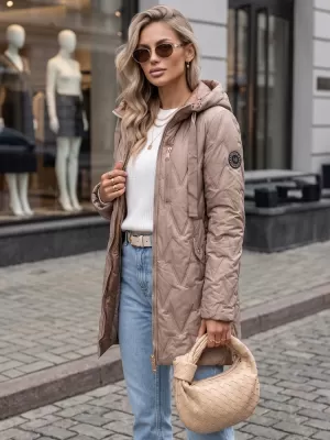 Dámská bunda DSTREET TY5767 BÉŽOVÁ