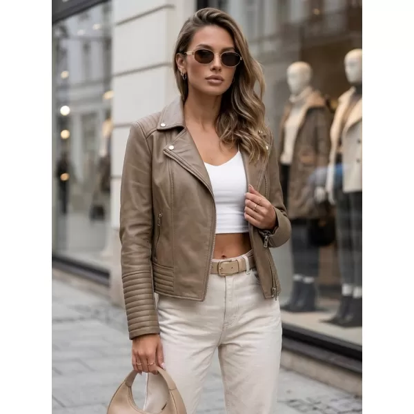 Dámská bunda DSTREET TY5712 BÉŽOVÁ 