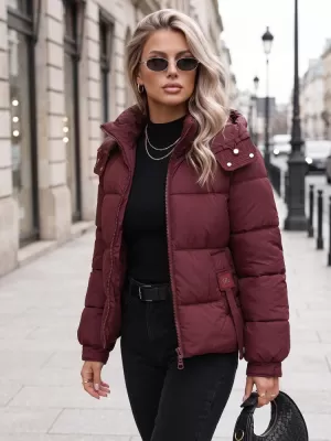 Dámská bunda DSTREET TY5749 BORDOVÁ