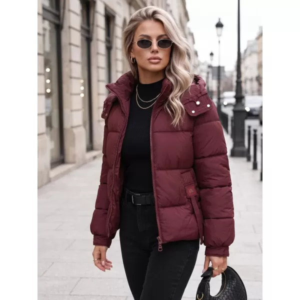  Dámská bunda DSTREET TY5749 BORDOVÁ 