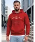 Pánská mikina DSTREET NX5150BX-18-09 ČERVENÁ