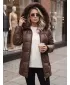 Dámská bunda DSTREET TY5757 HNĚDÁ