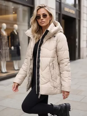 Dámská bunda DSTREET TY5937 BÉŽOVÁ
