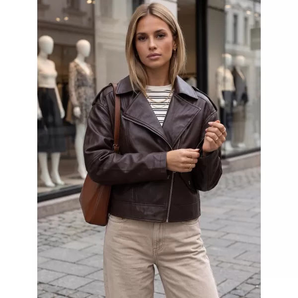  Dámská bunda DSTREET TY5920 HNĚDÁ 