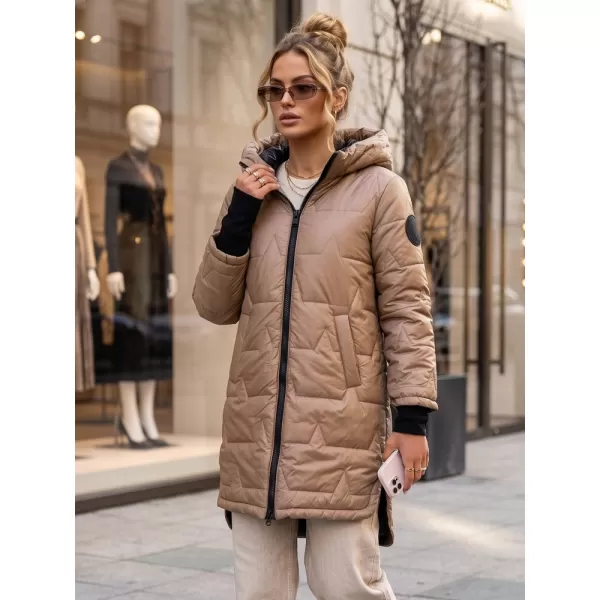  Dámská bunda DSTREET TY5791 BÉŽOVÁ 
