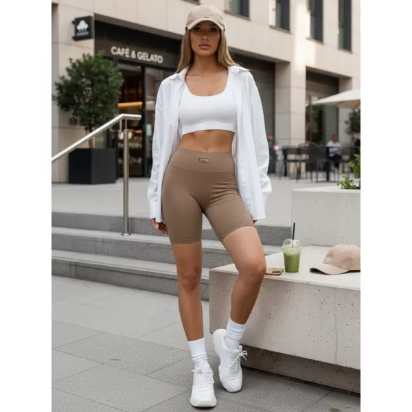  Dámské kraťasy DSTREET SY0578 KARAMELOVÁ 