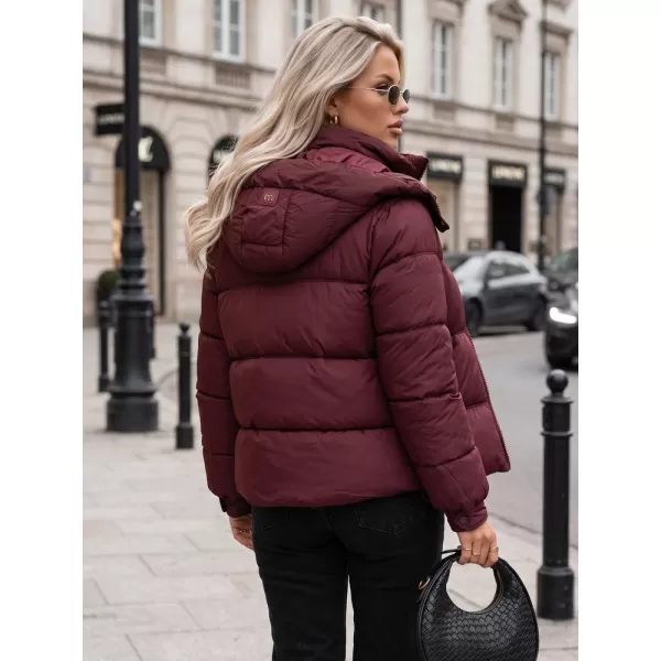  Dámská bunda DSTREET TY5749 BORDOVÁ 