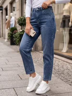 Dámské kalhoty DSTREET UY3104 MODRÁ