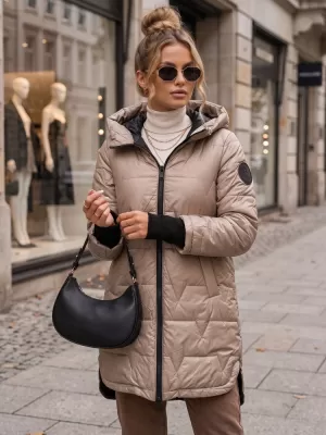 Dámská bunda DSTREET TY5790 KARAMELOVÁ