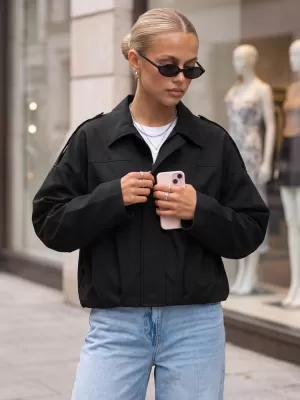 Dámská bunda DSTREET TY5955 ČERNÁ