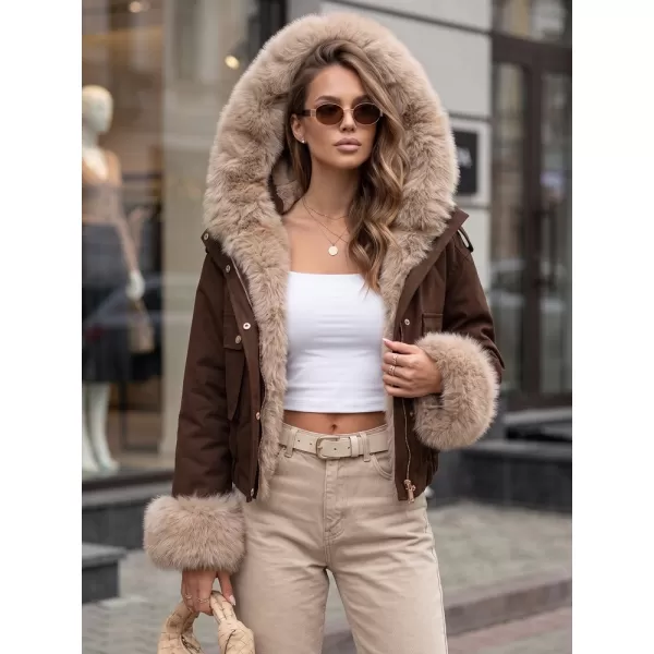  Dámská bunda DSTREET TY5836 HNĚDÁ 