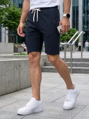 Pánské kraťasy DSTREET SX2626 TMAVĚ MODRÁ
