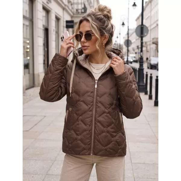  Dámská bunda DSTREET TY5883 HNĚDÁ 