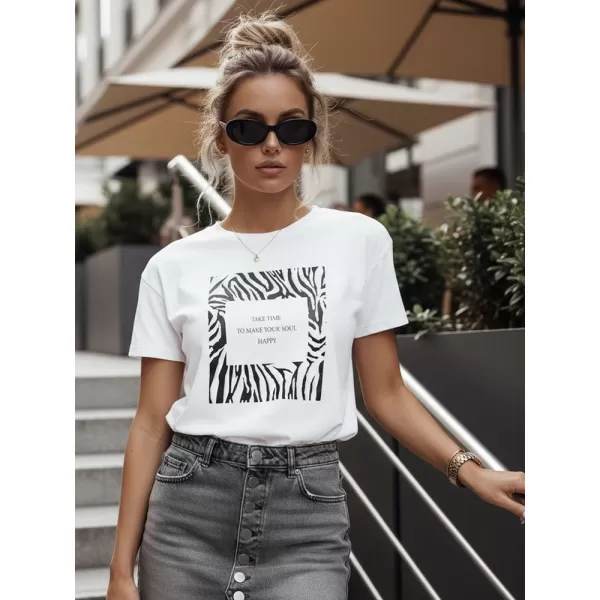  Dámské triko DSTREET RY2499 BÍLÁ 
