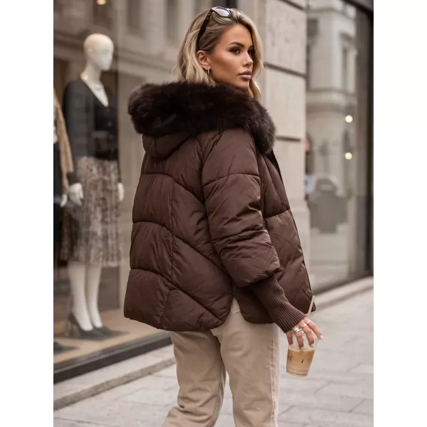  Dámská bunda DSTREET TY5991 HNĚDÁ 