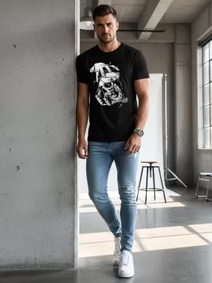 Pánské triko DSTREET NX049R ČERNÁ