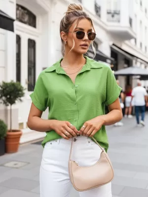 Dámská košile DSTREET DY0290 ZELENÁ