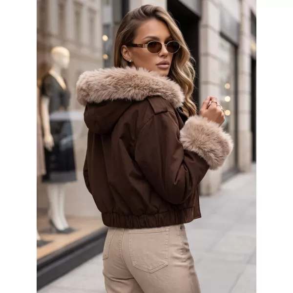  Dámská bunda DSTREET TY5836 HNĚDÁ 