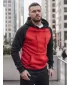 Pánská mikina DSTREET BX5491 ČERVENÁ