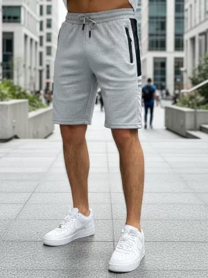Pánské kraťasy DSTREET SX2256 SVĚTLE ŠEDÁ