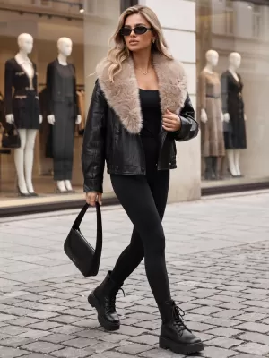 Dámská bunda DSTREET TY6029 ČERNÁ