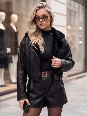 Dámská bunda DSTREET1 TY6123 ČERNÁ